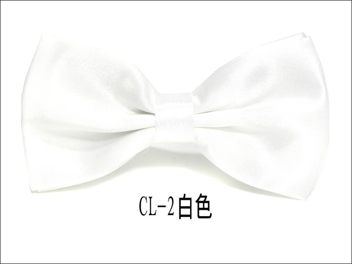 MIBO Double Cloth Bow Tie Men's Business Dress Bow Tie Pure Color Korean Style Bow
