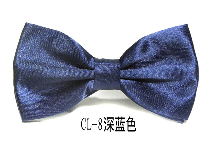 MIBO Double Cloth Bow Tie Men's Business Dress Bow Tie Pure Color Korean Style Bow