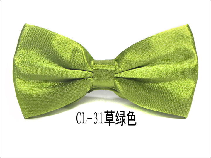 MIBO Double Cloth Bow Tie Men's Business Dress Bow Tie Pure Color Korean Style Bow