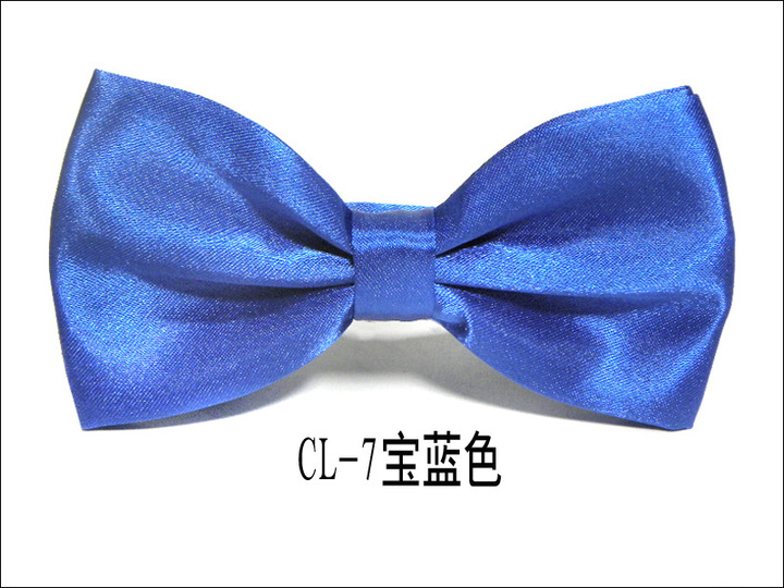 MIBO Double Cloth Bow Tie Men's Business Dress Bow Tie Pure Color Korean Style Bow