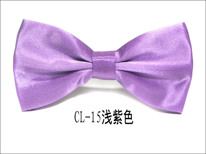 MIBO Double Cloth Bow Tie Men's Business Dress Bow Tie Pure Color Korean Style Bow