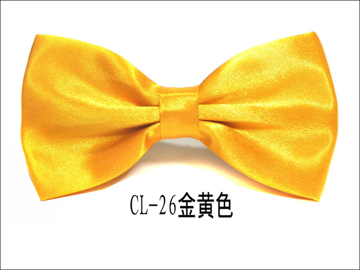 MIBO Double Cloth Bow Tie Men's Business Dress Bow Tie Pure Color Korean Style Bow