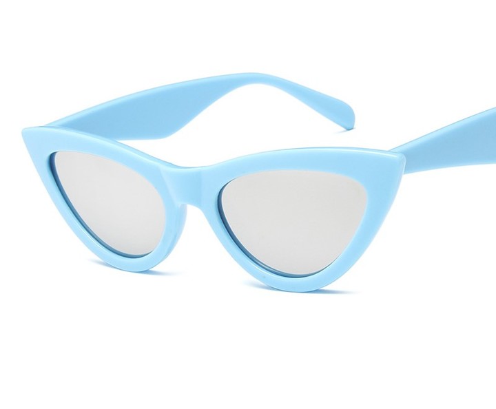 MIBO 2019 New Western Trendy Sunglasses Personality Cat Eye Dazzling Sunglasses Metal Hinge