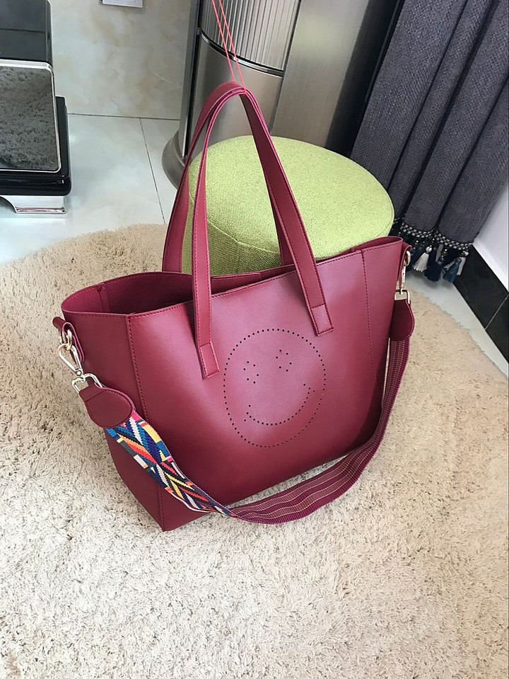 MIBO Handbags Female Bag Fashion Hollow Out Colorful Ribbon One Shoulder Bag