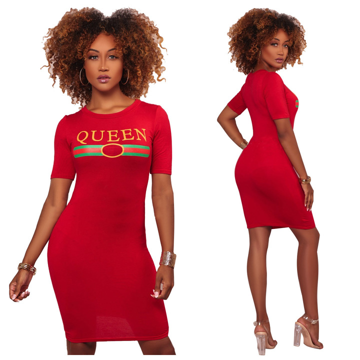 MIBO European-American Popular Fashion Women's Multi-color Loose Slim Fit Casual Dress