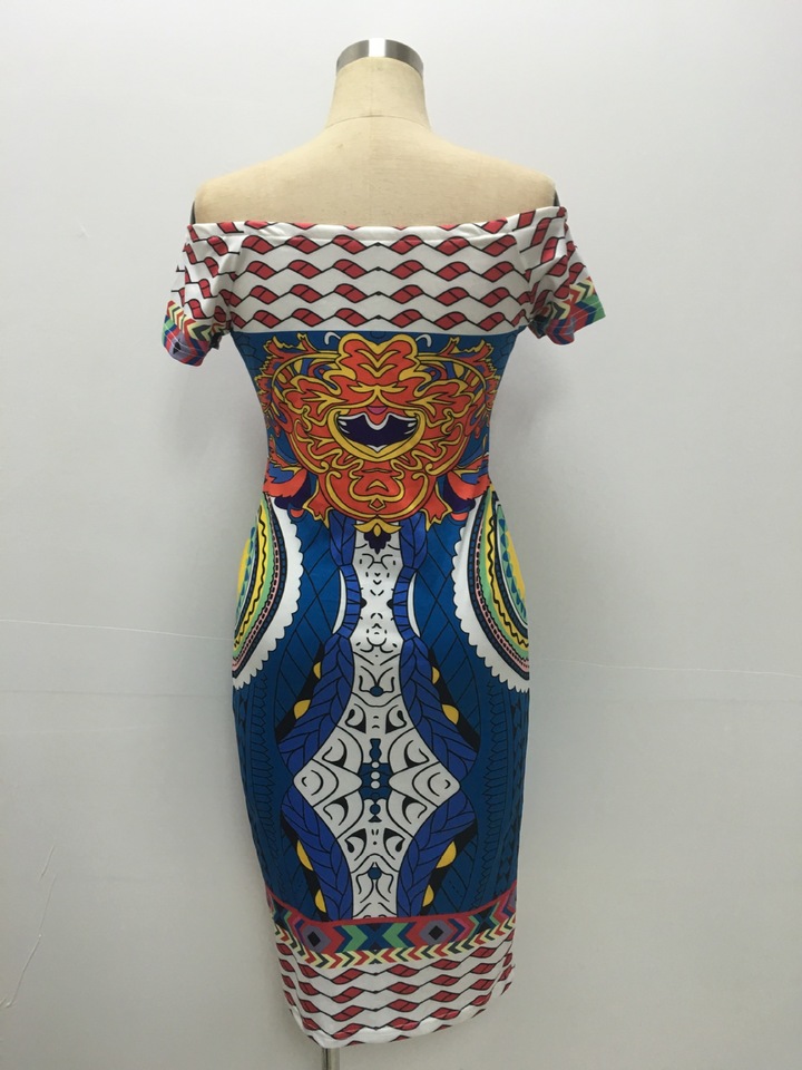 MIBO Women's Nightclubs One Shoulder Dress Slim Sexy Hip-wrapped Bandage Skirt