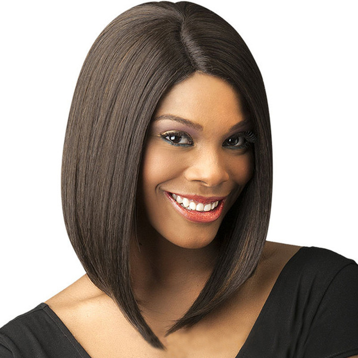 MIBO European-American Fashion Lady Black Short Straight Hair Bobo Bob Wig Hair Wigs