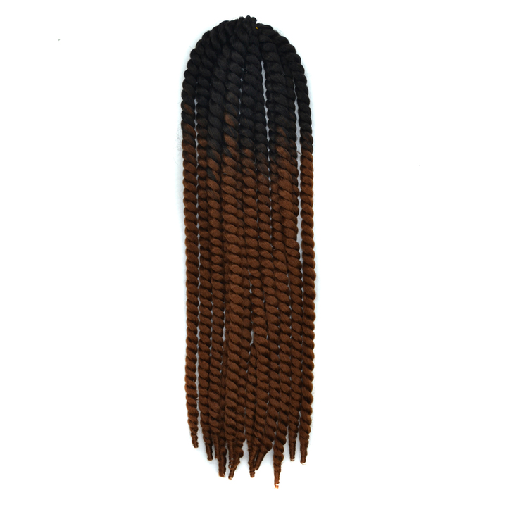 MIBO 22 Inch Twisted Braided Hair Wig Black Women Pigtail Braid Havana Mambo Twist