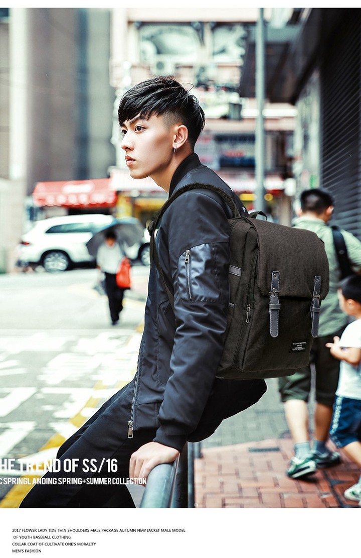 MIBO Men and Women Fashion Sports Backpack Outdoor Canvas Big Travel Bag Laptop Bag