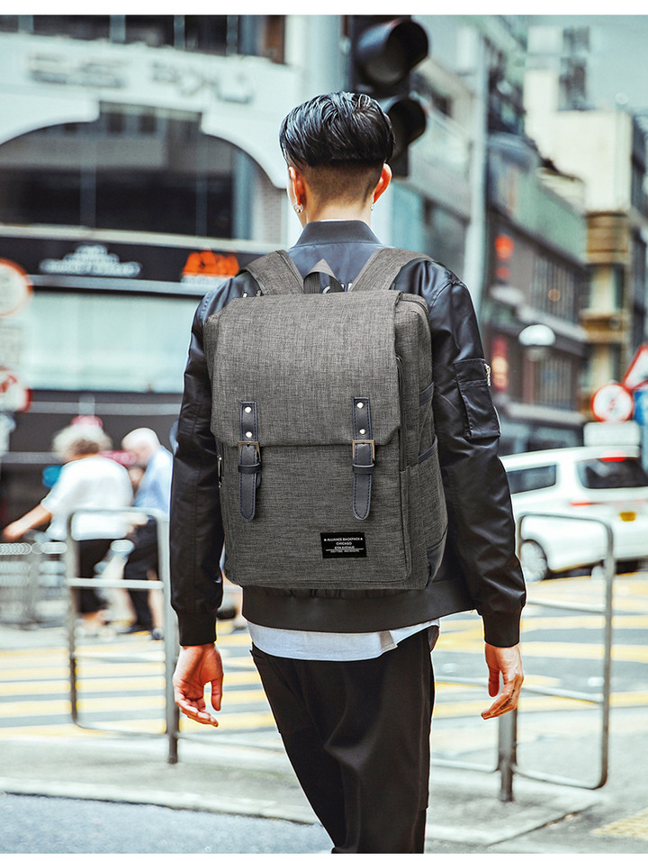 MIBO Men and Women Fashion Sports Backpack Outdoor Canvas Big Travel Bag Laptop Bag