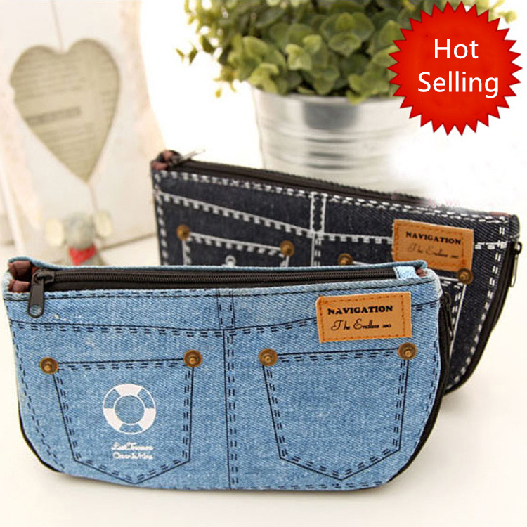 MIBO Creative Student's Pencil Bag Cartoon Shorts Stationery Pencil Case Cosmetic Makeup Bag Purse