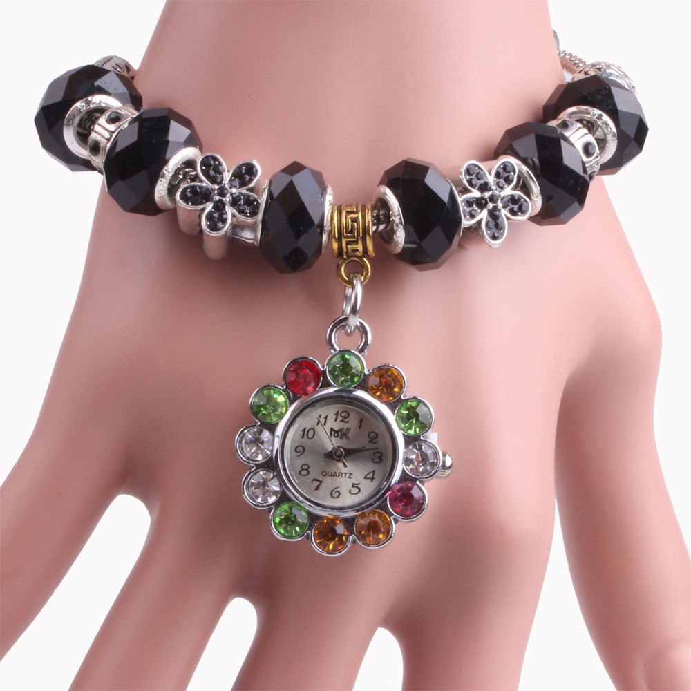 MIBO Woman's Bracelet Watch Golden Silver Peach Heart Bracelet Watch Gift