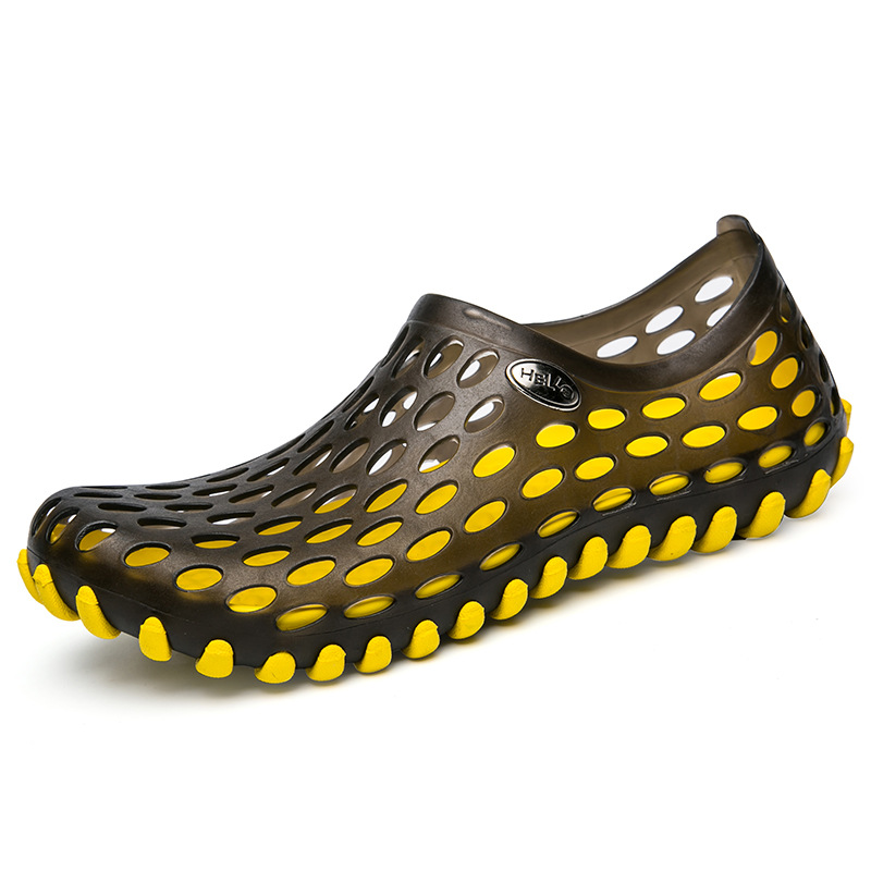 MIBO Men Sandals Clogs Hole Slippers Mules Clogs Garden Shoes Outdoors Breathable Beach Shoes