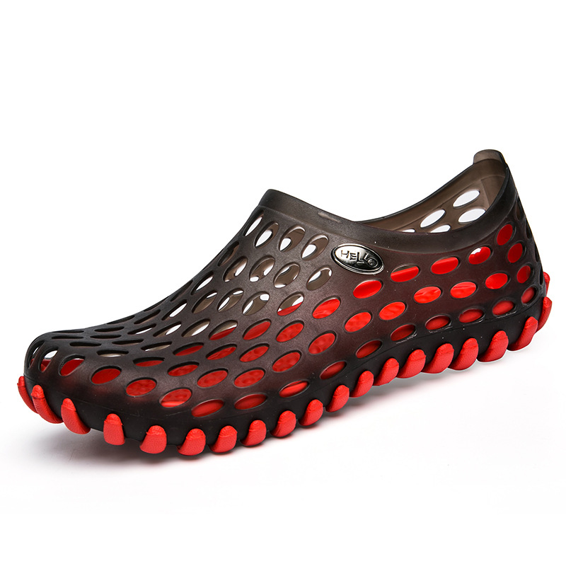 MIBO Men Sandals Clogs Hole Slippers Mules Clogs Garden Shoes Outdoors Breathable Beach Shoes