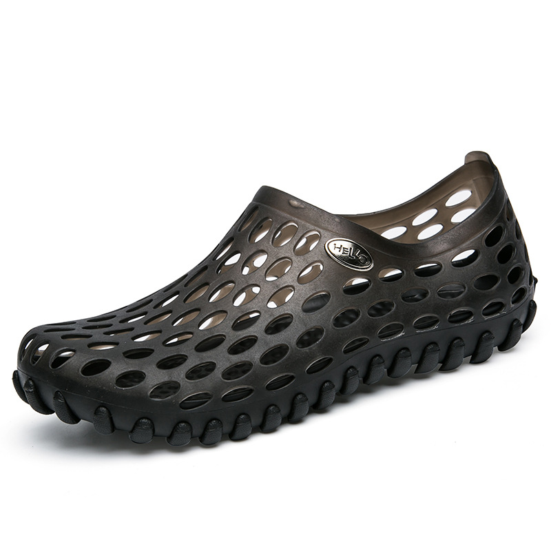 MIBO Men Sandals Clogs Hole Slippers Mules Clogs Garden Shoes Outdoors Breathable Beach Shoes