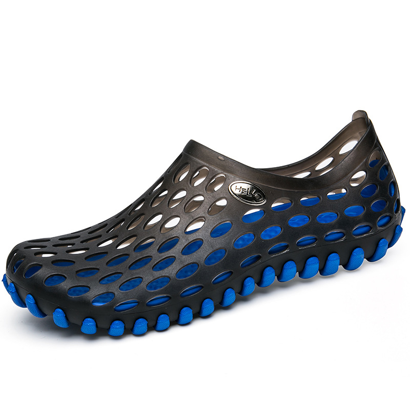 MIBO Men Sandals Clogs Hole Slippers Mules Clogs Garden Shoes Outdoors Breathable Beach Shoes