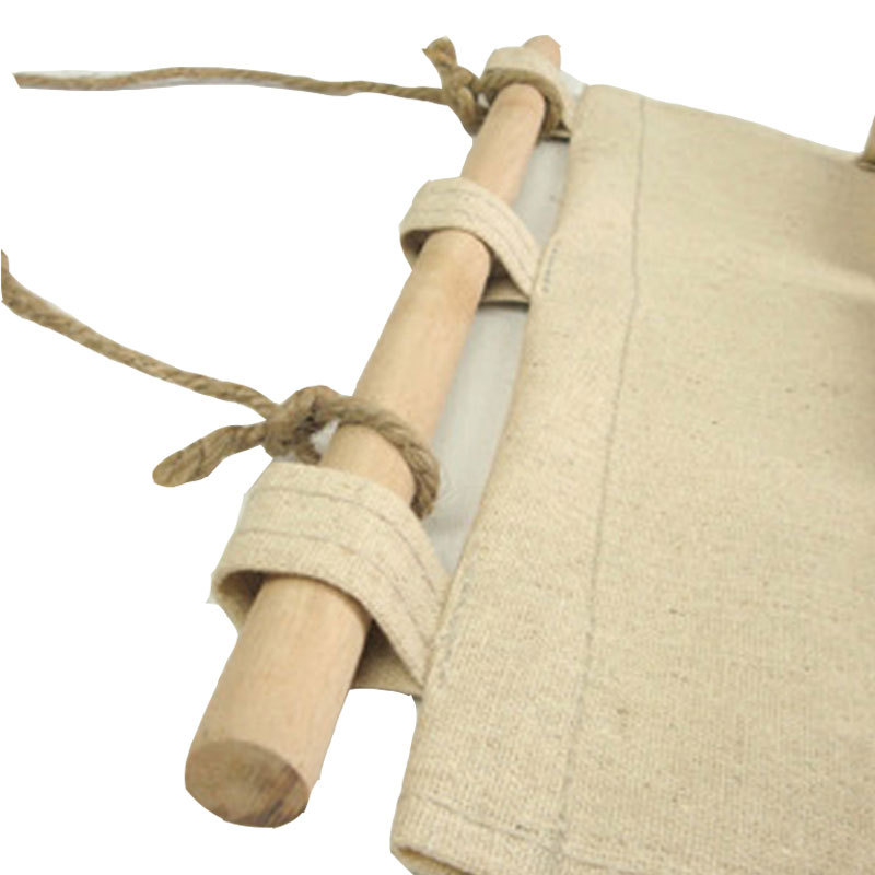 MIBO Cotton and Hemp Tower Storage 5 Pocket Hanging Bag Wall-mounted Bag Fabric Clutter Storage