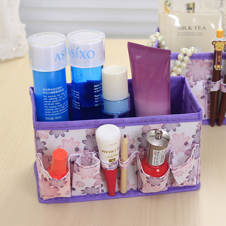 MIBO Creative Folding Cosmetic Storage Box Desktop Jewelry Box Small Multifunctional Storage Bag