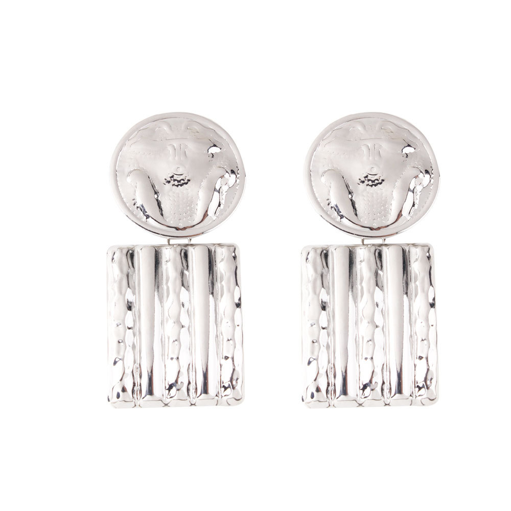 MIBO Girls Valentine Gifts big-name gold Earrings exaggerated atmosphere cool wind metal earrings