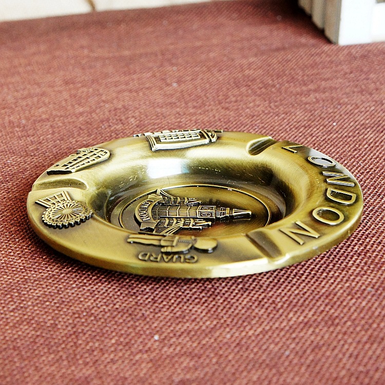 MiBo Creative pure metal ashtray round square crafts hotel ashtray