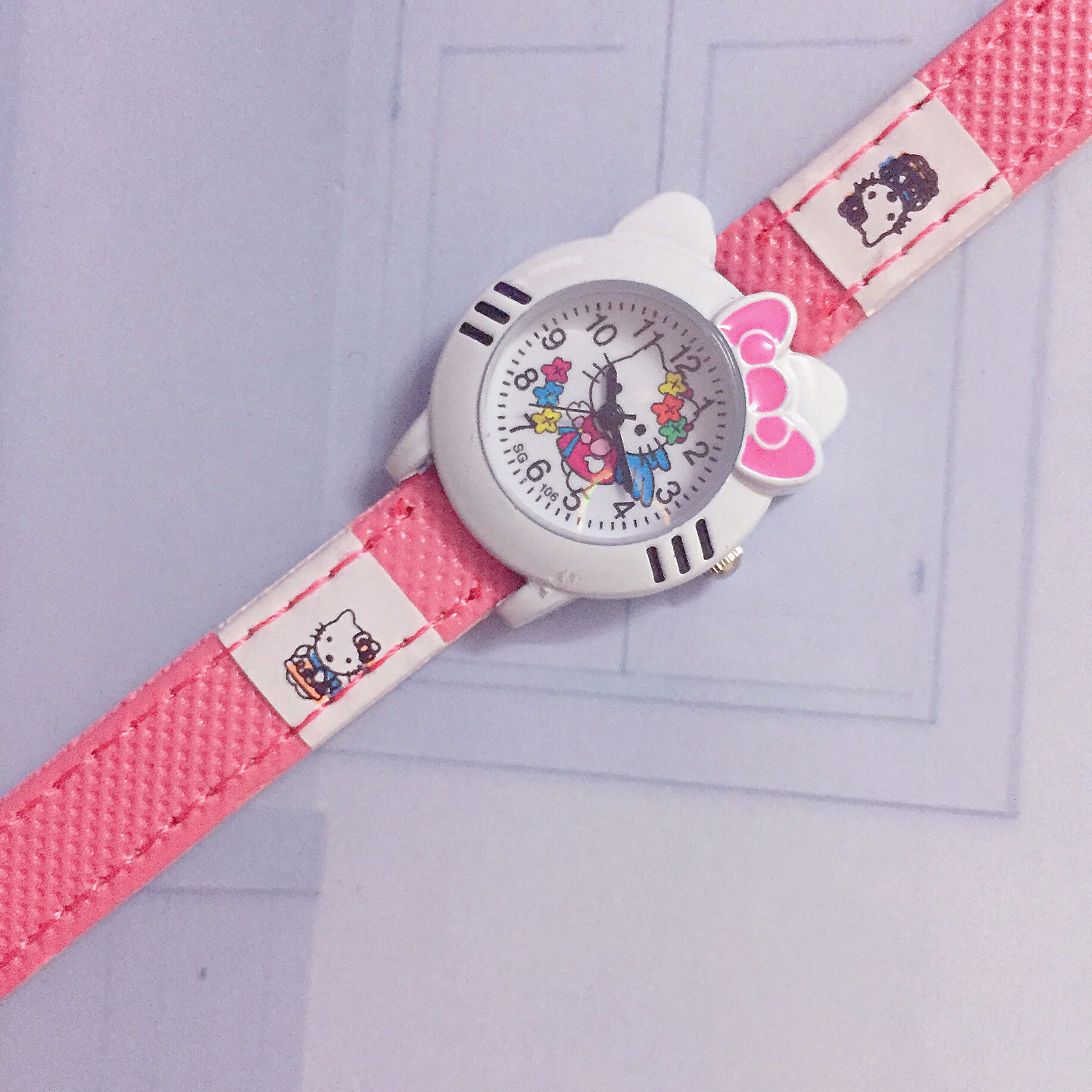 MIBO Hello Kitty Watch Cute KT Cat  Cartoon Watches Kid Girls  Cartoon Watch for Children