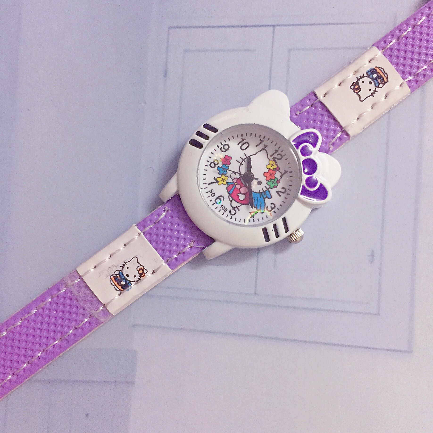 MIBO Hello Kitty Watch Cute KT Cat  Cartoon Watches Kid Girls  Cartoon Watch for Children