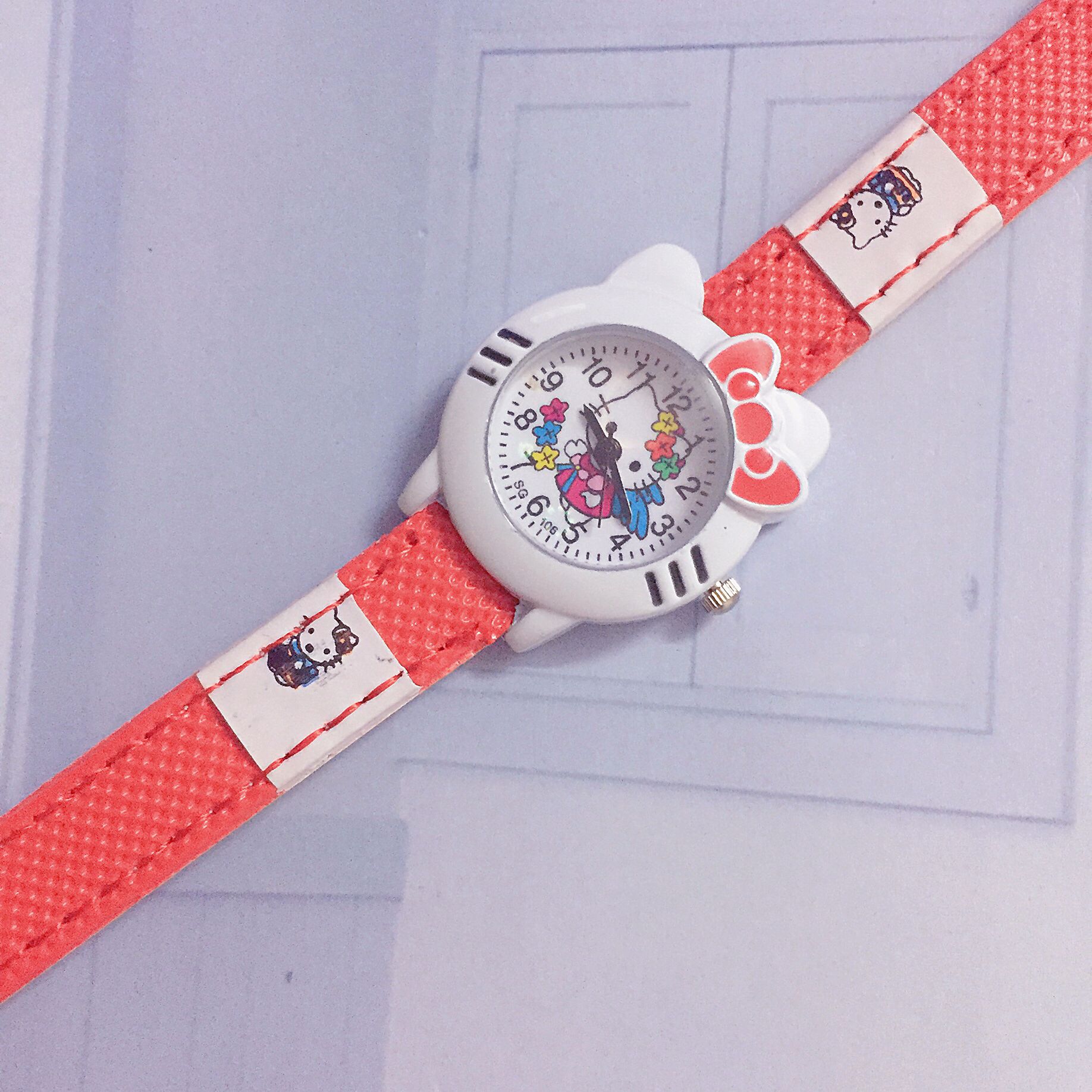 MIBO Hello Kitty Watch Cute KT Cat  Cartoon Watches Kid Girls  Cartoon Watch for Children