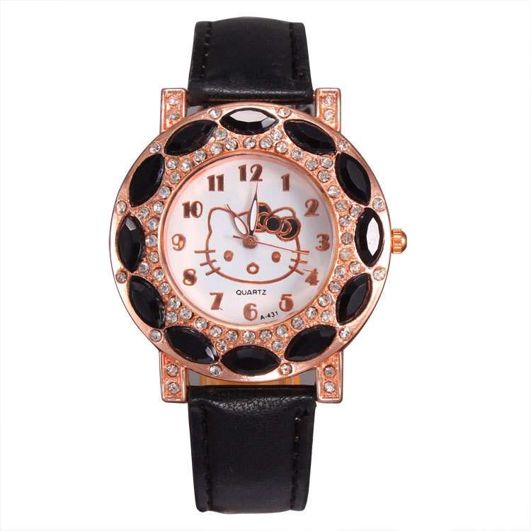MIBO Children&apos;s Gift Watch Cartoon Student Kt Cat Watch HELLO KITTY Girl Watch