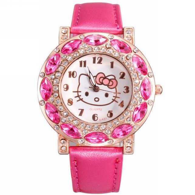 MIBO Children&apos;s Gift Watch Cartoon Student Kt Cat Watch HELLO KITTY Girl Watch