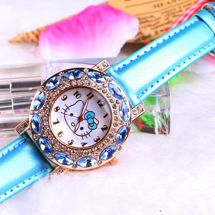 MIBO Children&apos;s Gift Watch Cartoon Student Kt Cat Watch HELLO KITTY Girl Watch