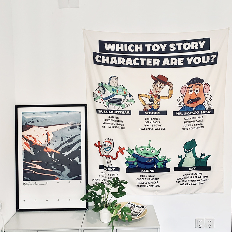 MIBO Nordic Style Cloth Toy Story Room Bedroom Dormitory Decorative Tapestry