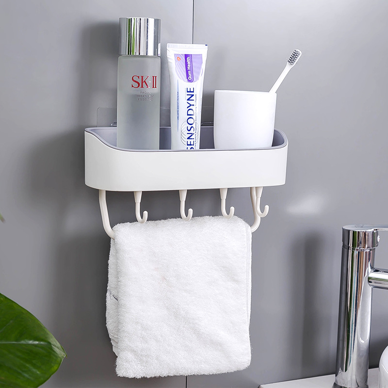 MIBO Drill-free Bathroom Shelf Kitchen Wall Hanging Baskets