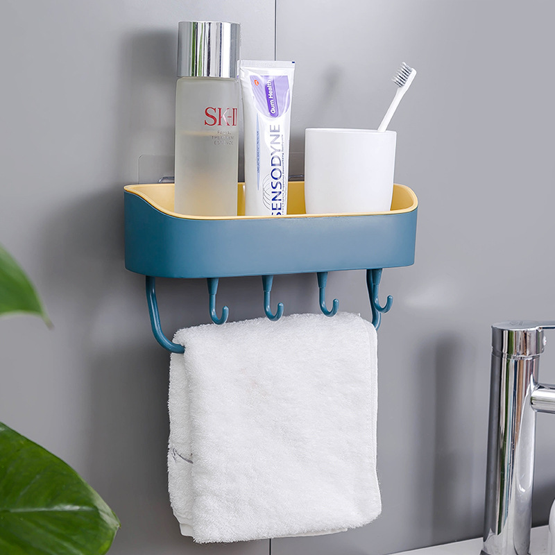 MIBO Drill-free Bathroom Shelf Kitchen Wall Hanging Baskets