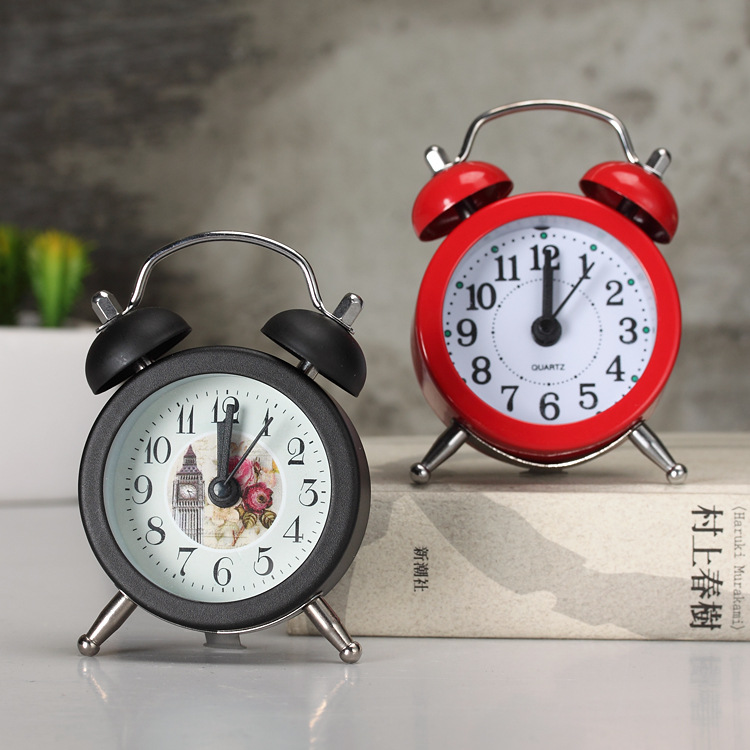 MIBO Creative Metal Desktop Mini Alarm Clock