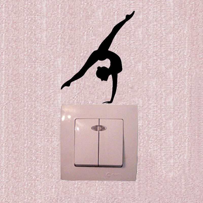 MIBO Gymnast Girl Opening Stickers Living Room Bedroom Opening Stickers