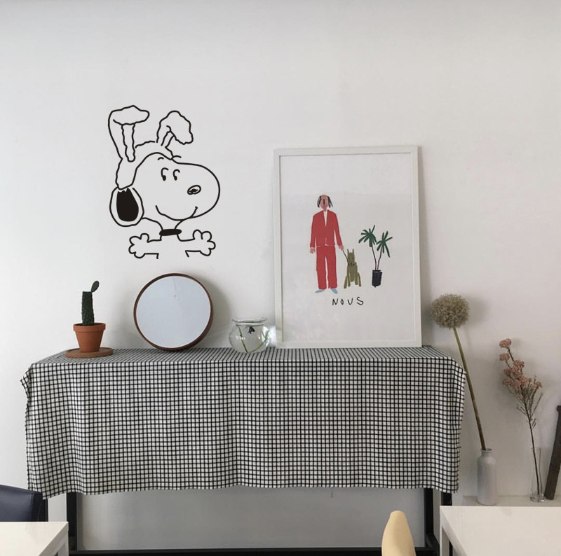 MIBO Cartoon Wall Stickers Student Dormitory Desktop Stickers Girl Heart Room Decoration Renovation