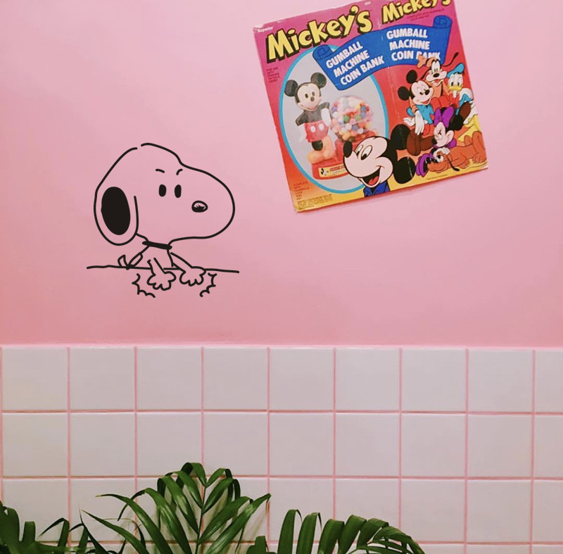 MIBO Cartoon Wall Stickers Student Dormitory Desktop Stickers Girl Heart Room Decoration Renovation