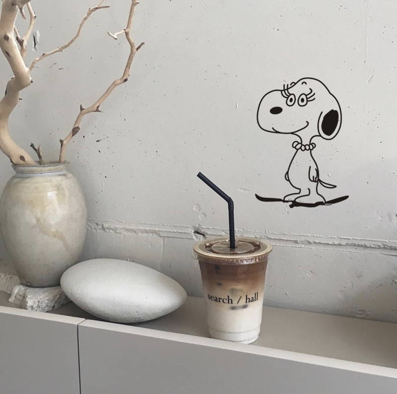 MIBO Cartoon Wall Stickers Student Dormitory Desktop Stickers Girl Heart Room Decoration Renovation