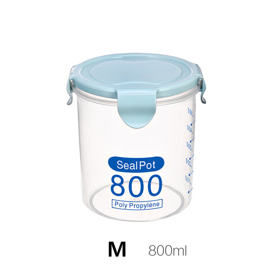 MIBO Transparent Plastic Sealed Tank Kitchen Storage Box Storage Tank