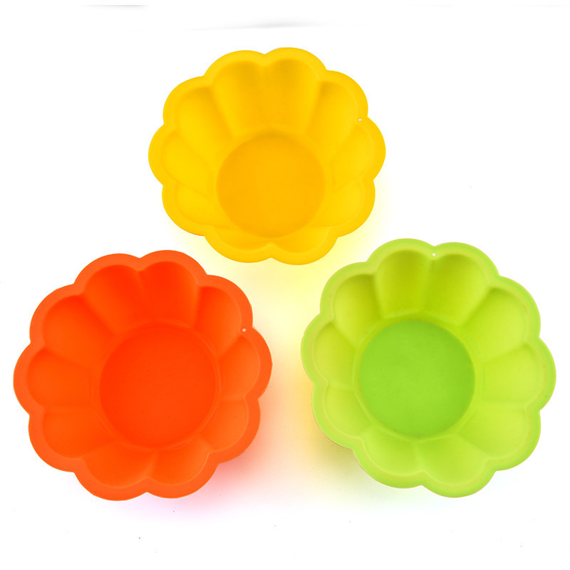 MIBO Silica Gel Cake Mold Muffin Cup High Temperature Kitchen Baking Supplies