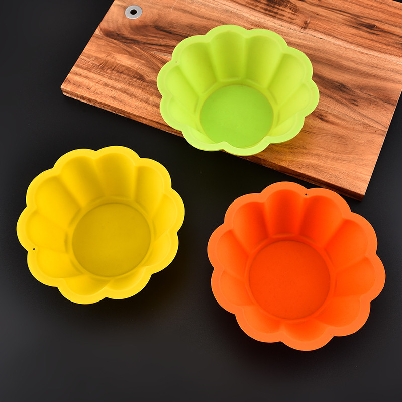 MIBO Silica Gel Cake Mold Muffin Cup High Temperature Kitchen Baking Supplies