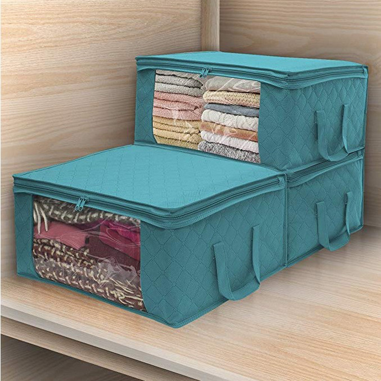 MIBO Non-woven Cloth Folding Casket Cotton Quilt Bag Clothing Dustproof Receiving Box