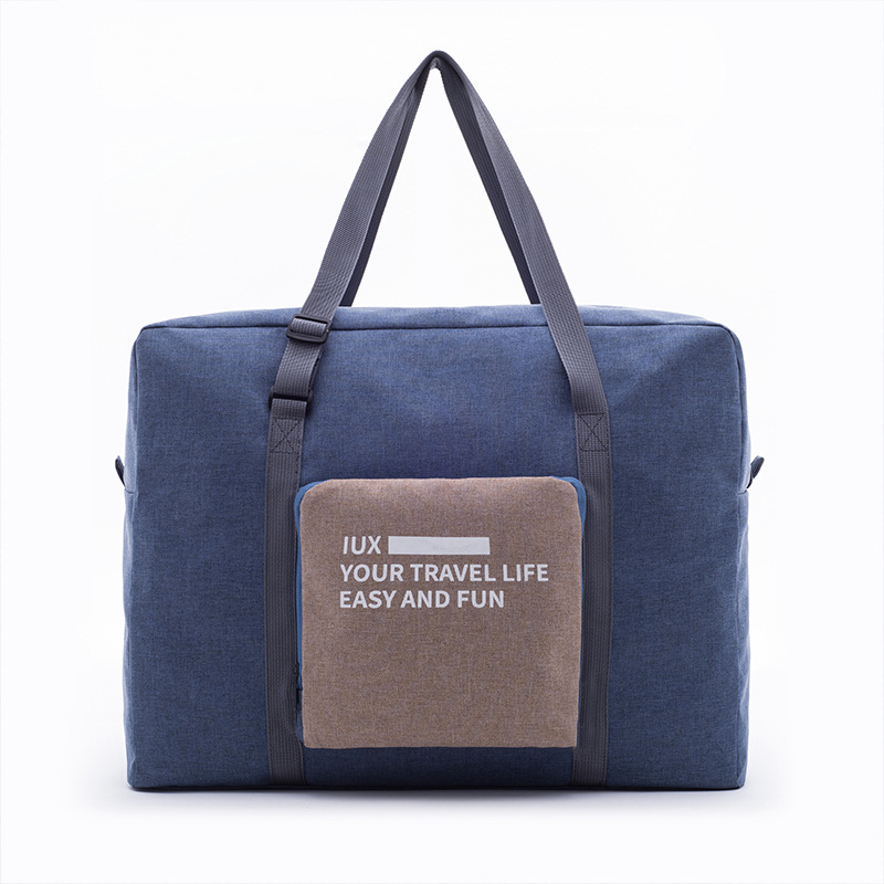 Vintage Hand-held Travel Bag Nylon Thickened Large-capacity Bag Can Be Set Lever Travel Bag