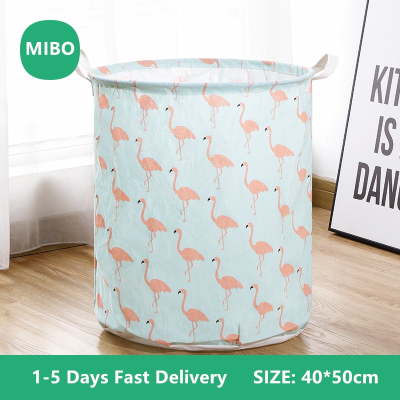MIBO Large Laundry Basket Hampers Waterproof Dirty Clothes Storage Basket Foldable Organizer Bucket