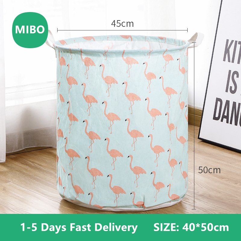 MIBO Large Laundry Basket Hampers Waterproof Dirty Clothes Storage Basket Foldable Organizer Bucket