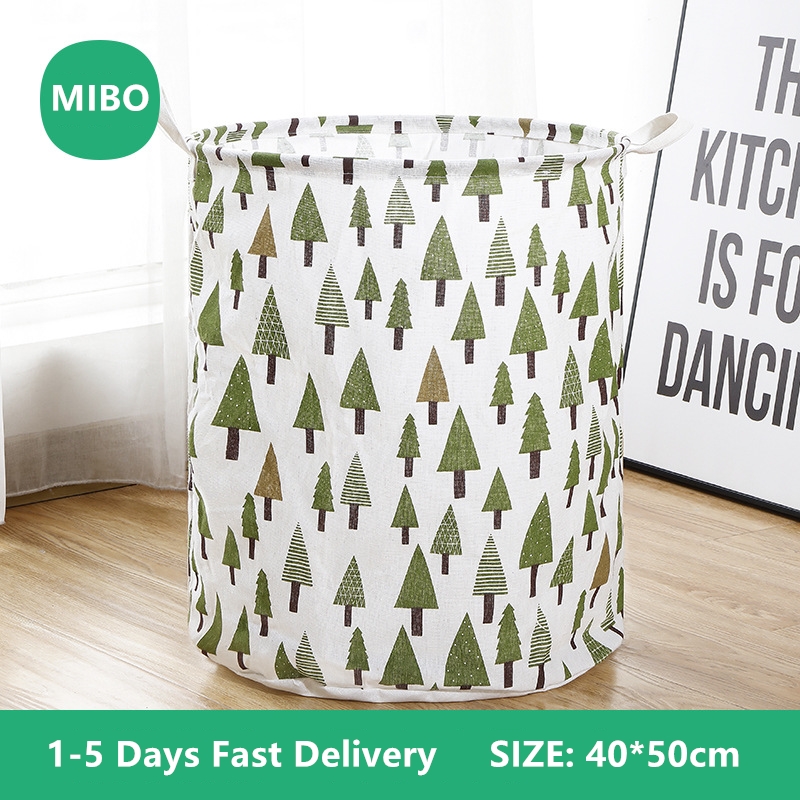 MIBO Large Laundry Basket Hampers Waterproof Dirty Clothes Storage Basket Foldable Organizer Bucket