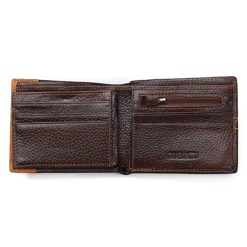 MIBO Men's Genuine Leather Wallet Creative Coin Purse Holiday Gift