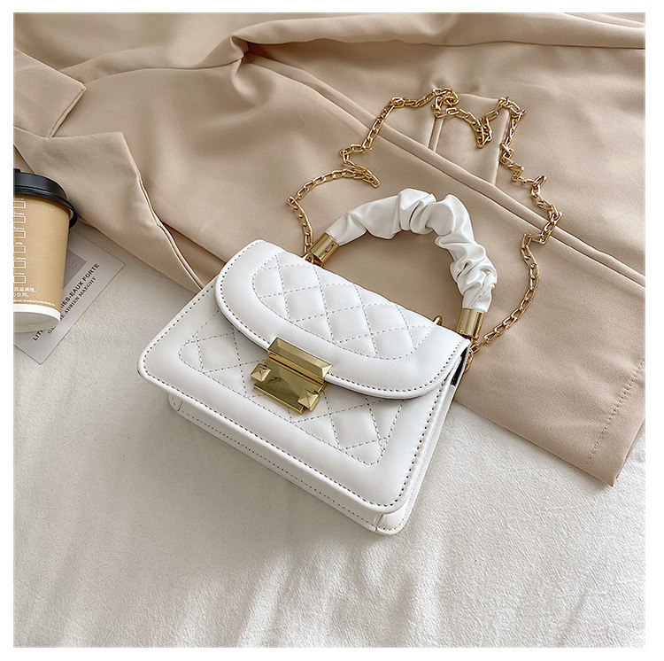 MIBO Ins Women's Bag Fashion Chain Crossbody Small Square Bag Lady Handbag PU Bag for Ladies