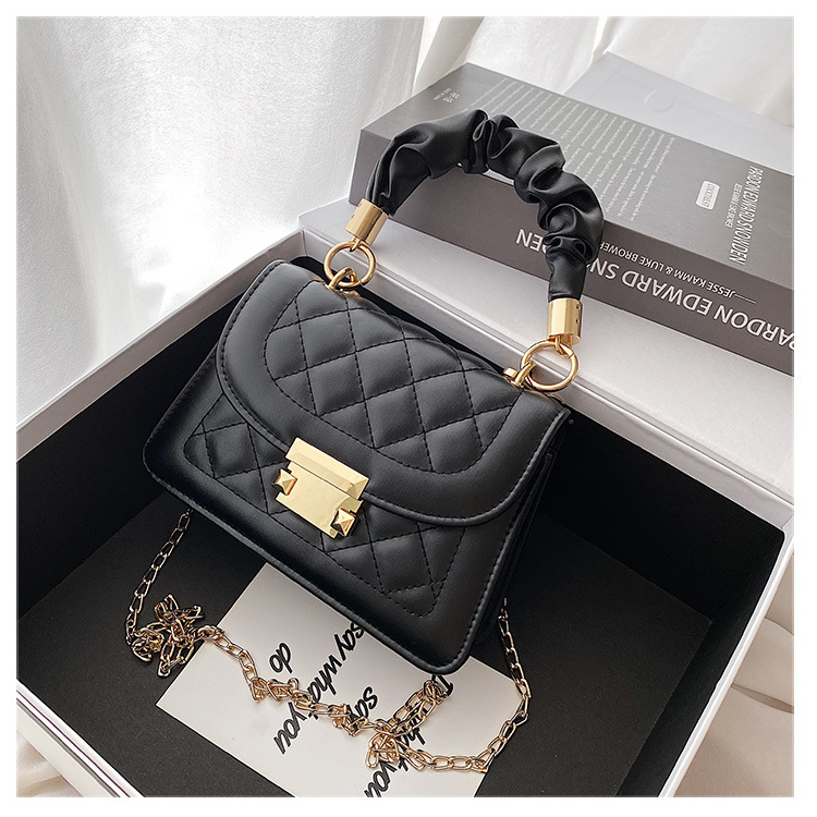 MIBO Ins Women's Bag Fashion Chain Crossbody Small Square Bag Lady Handbag PU Bag for Ladies