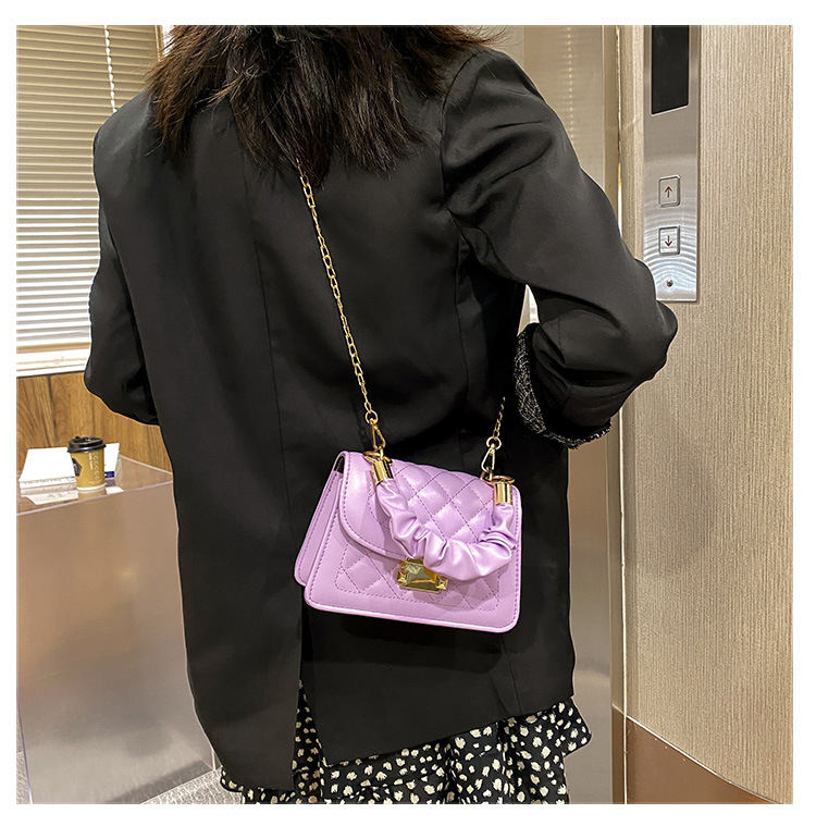 MIBO Ins Women's Bag Fashion Chain Crossbody Small Square Bag Lady Handbag PU Bag for Ladies